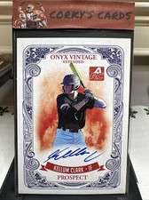 2021 Onyx Vintage Extended Kellum Clark Blue Signatures Auto #EAKC