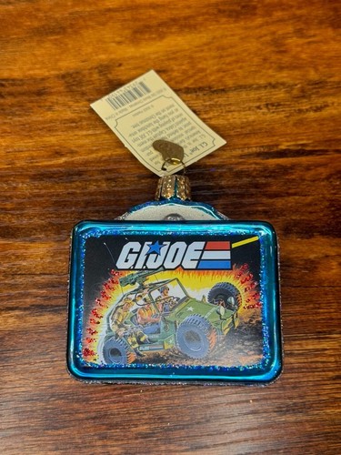 New Old World Weihnachten G I JOE LUNCHBOX (44190) Glas Ornament mit OWC Box - Bild 10 von 10