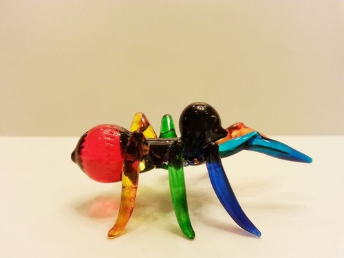 Colorful Ant Figurine Art Hand Blown Glass Mini Collectibles Home Decor Gift - Picture 5 of 12