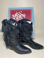 ACME Miss Rodeo USA Women's Boots Black AMBUSH Western Boots 5 1/2 M - Nice