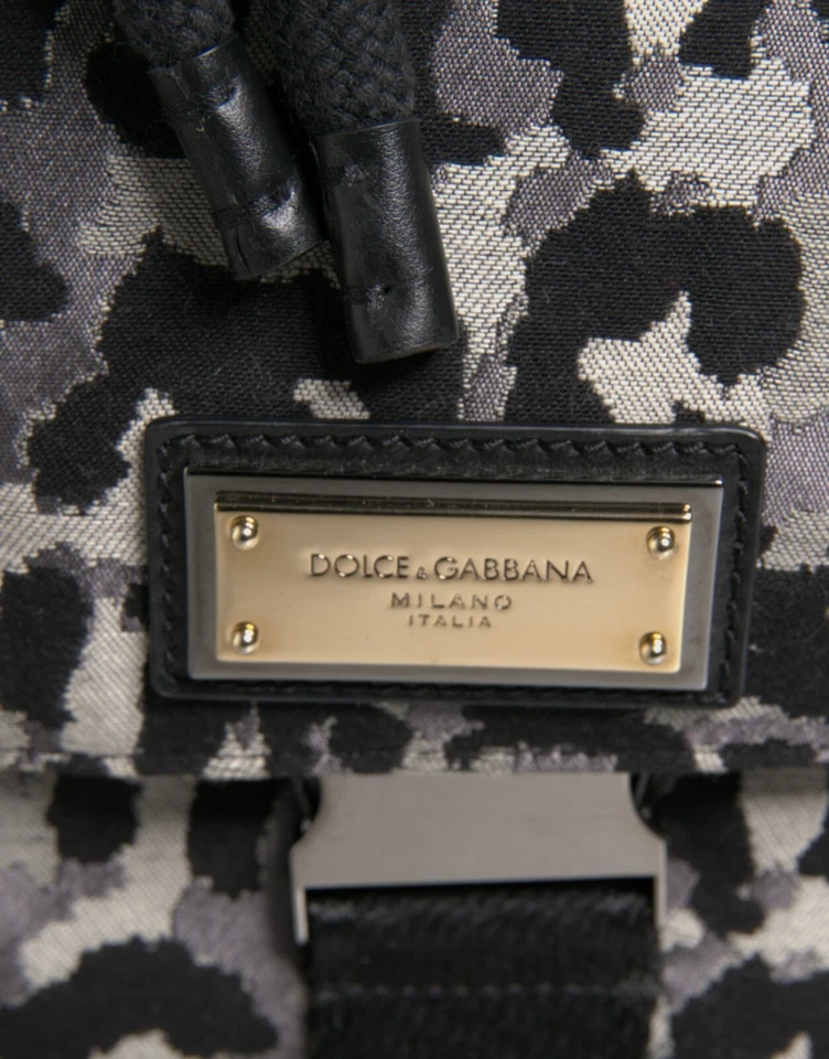 DOLCE & GABBANA Bag Men Multicolor Leopard Jacquard Hobo Crossbody Borse 2850usd - Image 2 of 4