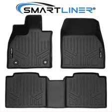 SMARTLINER Custom Fit Floor Mats 2 Row Liner Set 2023-2025 Subaru Solterra EV