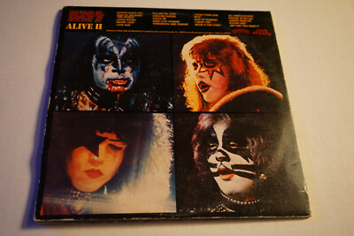 Kiss Ailve II 2LP Records Gatefold Booklet 1977 Kiss Army Envelope