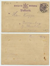 72992 - Ganzsache P 30 - Postkarte - Heilbronn 11.10.1889 nach Veltheimsburg