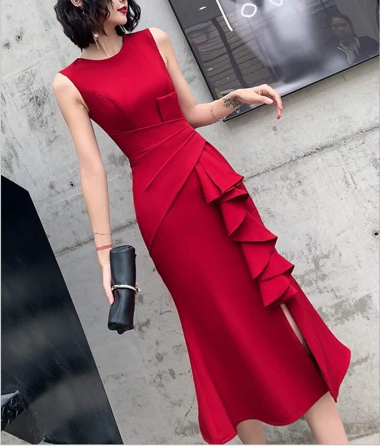 Elegant Red Cocktail Dresses