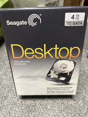 Seagate Desktop HDD 4 TB 5900 RPM SATA 6 Gb/s 64 MB Cache (STBD4000400)