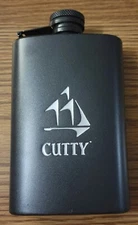 CUTTY Sark Blended Scotch Whisky - Black Stainless Steel Flask - 5 oz