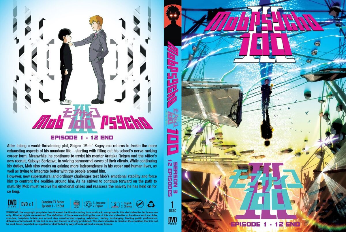 ANIME DVD ~ MOB PSYCHO 100 SEASON 3 (ep 1-12 )-DHL EXPRESS