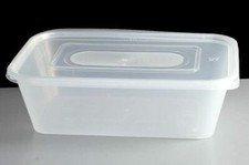 Plastic Food Containers Clear Lids Takeaway Microwave Safe Storage Tubs Boxes