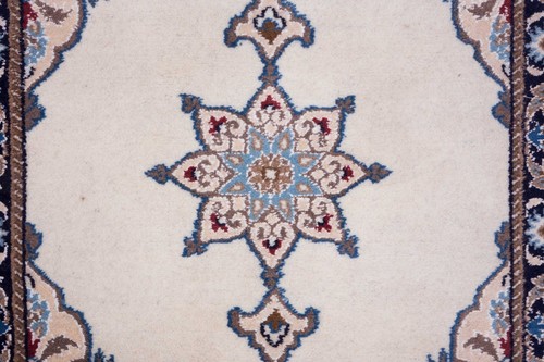 Perser Nain Teppich Handgeknüpft 60x80 Weiß Orientalisch Wolle Kurzflor Rug - Picture 5 of 6