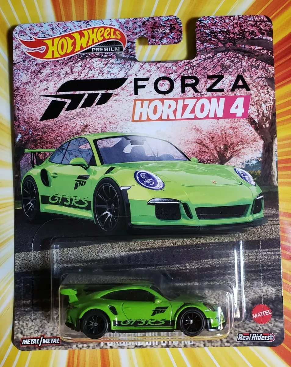 Carrinho Hot Wheels Premium Porsche 911 GT3 RS Forza Horizon 4