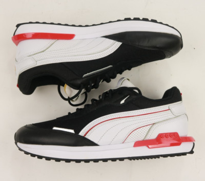 Puma city rider As BLK/RED/WHITE SIZE 9.5 STYLE382554-01 Men's Shoes