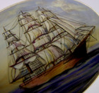 New ListingSuperb Sterling Silver Enamel Tall Sailing Ship Boat Box 1997 2.5 inches
