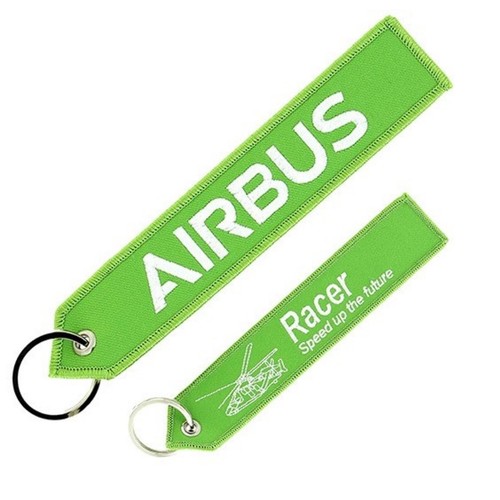 Airbus Racer RBF Keyring - OFFICIAL AIRBUS PRODUCT - Flight Bag Tag Keychain - Picture 1 of 3