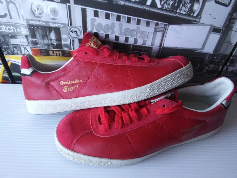 Onitsuka Tiger Lawnship Tenis Clásico Cuero LO Hombre Rojo Zapatilla EE. UU. 8 UE 41.5 Foto 2 de 4