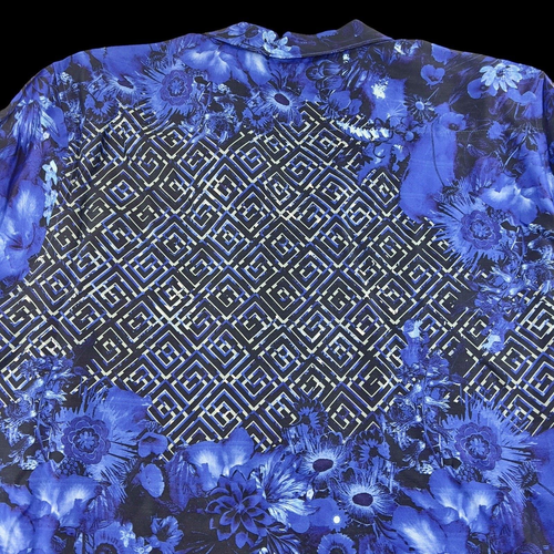 Camicia Robert Graham EDIZIONE LIMITATA manica corta BLUE UNIVERSE geometrica 3XL - Foto 10 di 11