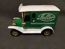 Fuller Brush Co Green & White Metal Bank 5" X 3" New In Box Great Gift Idea