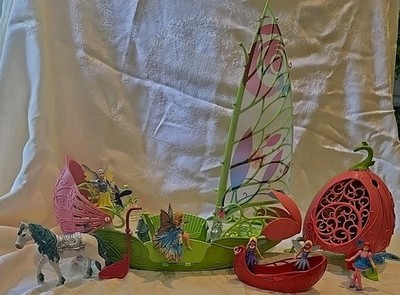 Mixed Lot SCHLEICH Bayala BOAT Fairy + Marweens PLAYSET + Fantasy  HORSE FAIRIES