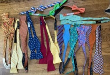 Bow Tie LOT 15 Saddlebred Izod Dan Smith Southern Sons Cremieux Silk Polyester