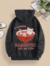 Valentine Hoodie with Slogan and Heart Embossed Design All Seasons