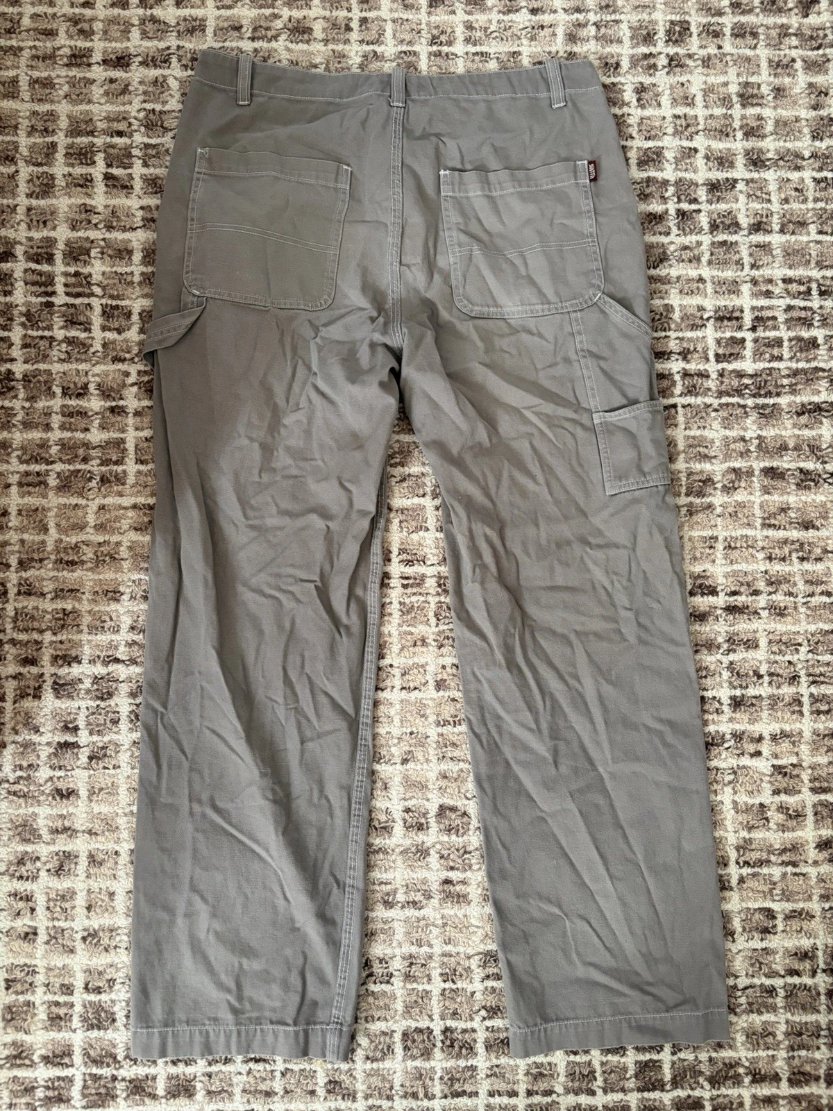 Satta Carpenter Pants Mens M Fit Large Beige Canvas Regular Straight Pockets image 2