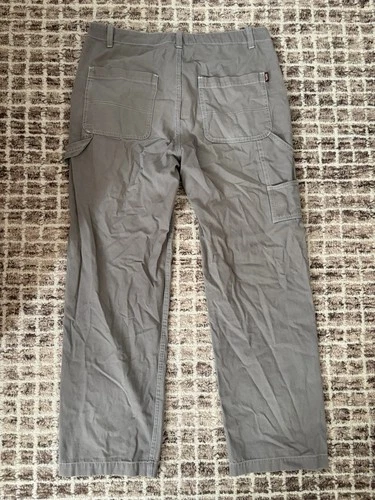 Satta Carpenter Pants Mens M Fit Large Beige Canvas Regular Straight Pockets image 2