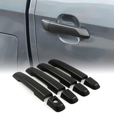 KIT PROTECTIONS DE POIGNÉES DE PORTE EN ABS NOIR POUR ISUZU D-MAX II 2012-2020 - Photo 1/4