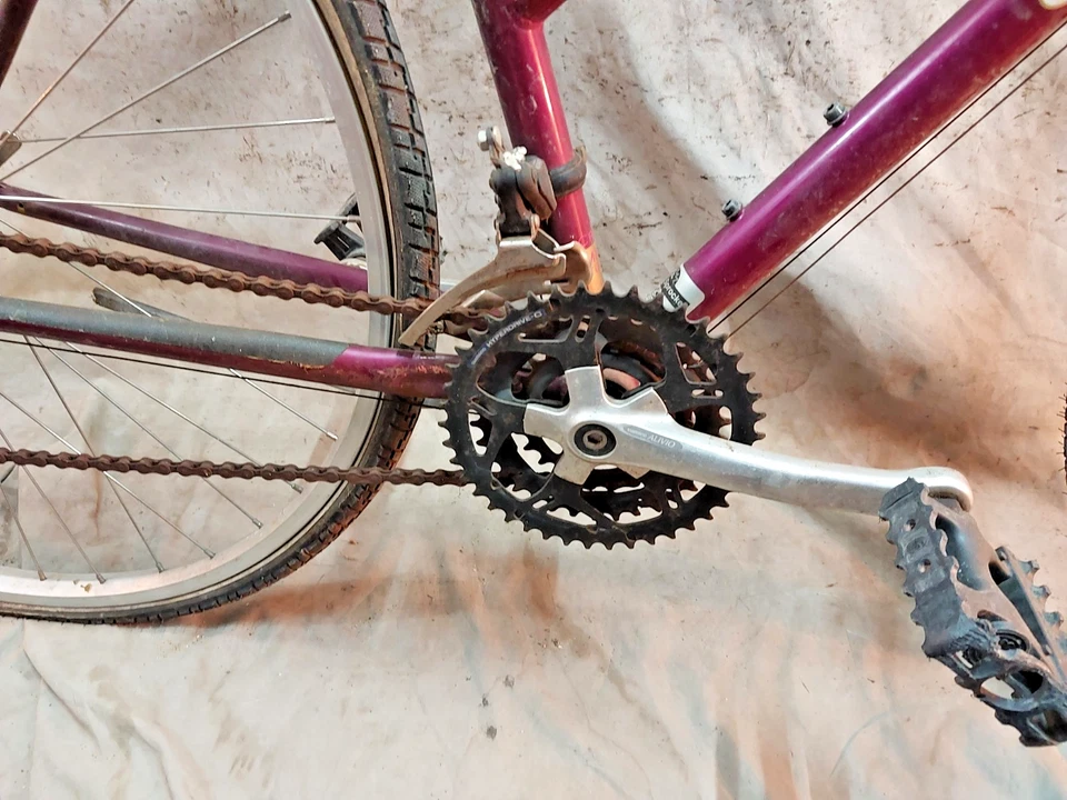 Bicicleta híbrida Giant Nutra 1992 grande 19" rígida cromoly acero a tope paso ~ Foto 4 de 4