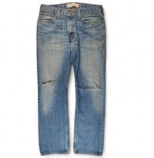 Levis Straight Leg Jeans Mens Size 31 x 30 Blue Vintage Faded Distressed 2007 MX