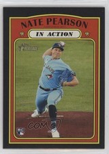2021 Topps Heritage In Action Black Border /50 Nate Pearson #302 0l1