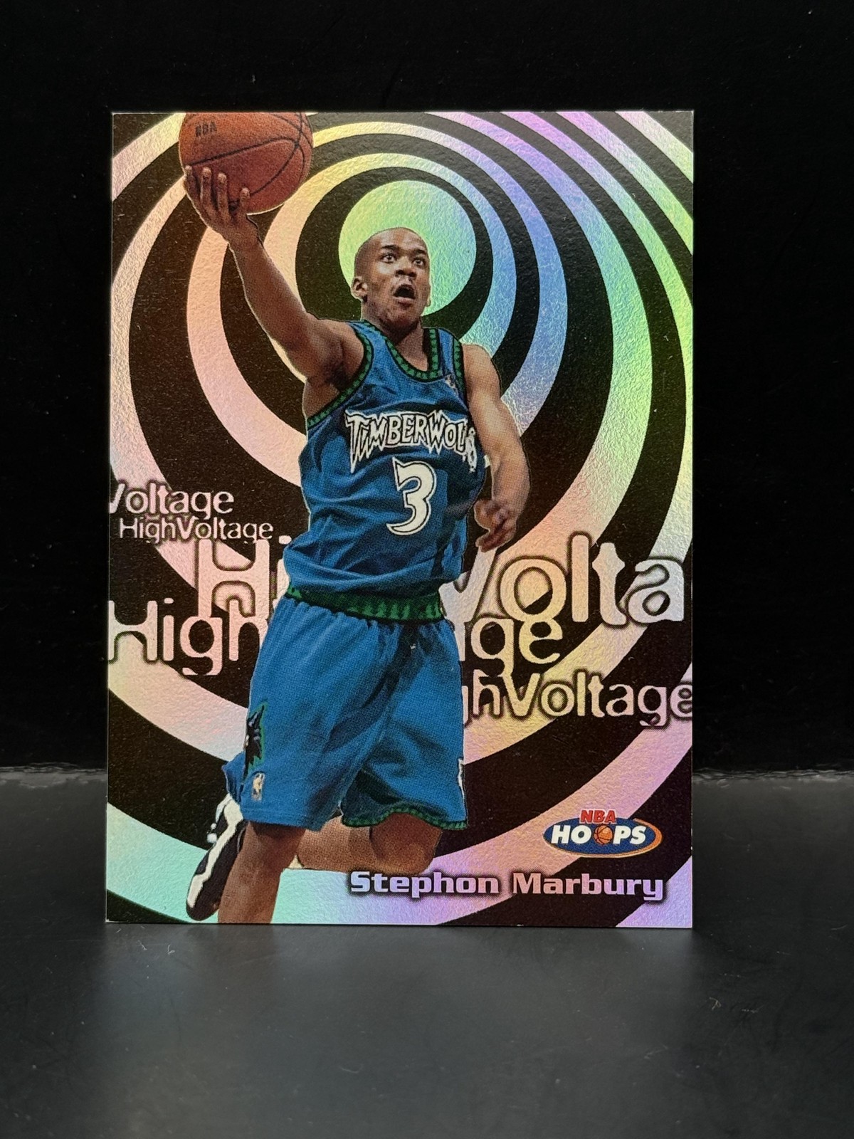 #11 HV Stephon Marbury 1997-98 Hoops Minnesota Timberwolves sports High Voltage
