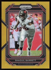 2022 Prizm Shaquil Barrett #278 True Gold /10 Tampa Bay Buccaneers