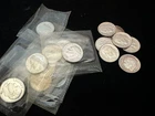 1955 Silver Proof Roosevelt Dime LOT 15 Coins 90% SILVER Some Original Cello