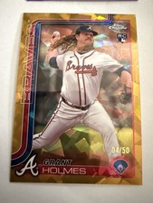 Grant Holmes 2025 Topps Chrome 169 Gold Sapphire Edition 4/50