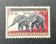 BURUNDI 1962 n° 16 Neuf** - MNH - Variété surcharge renversée