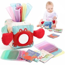 Baby Tissue Box Toy for Babies 6-12 Months - Montessori Toys Baby Tissue Box ...