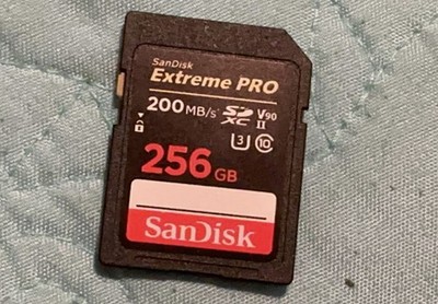 SanDisk Extreme PRO SDXC UHS-I 256GB High Speed Card Class 10 U3