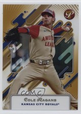 2025 Topps Pristine Gold Refractor 15/50 Cole Ragans #283 1t2r