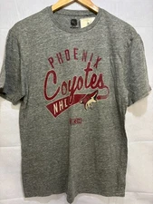 Phoenix Coyotes CCM Mens NHL T-Shirt Gray Graphic Logo Short Sleeve Small