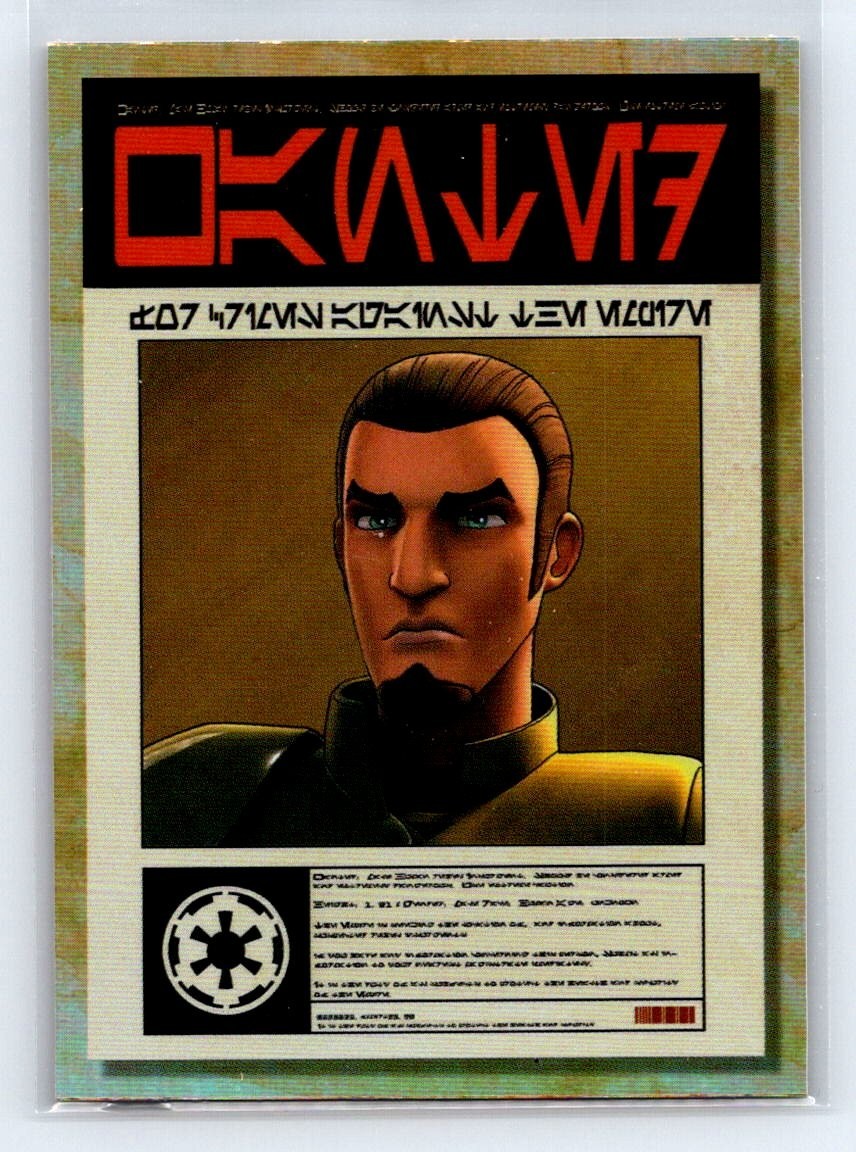 KANAN JARRUS 2018 Topps Star Wars Galaxy Wanted Posters Foil #P-2 QTY