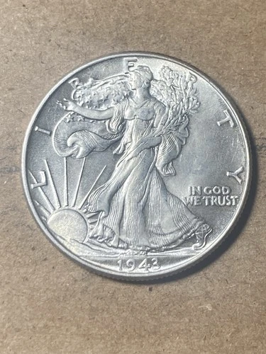 1943 Walking Liberty Half Dollar - Unc - As Shown! (#2126)