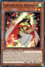 Yu-Gi-Oh TCG HISU-DE003 SR Chronicler of Nephthys Hidden Summoners