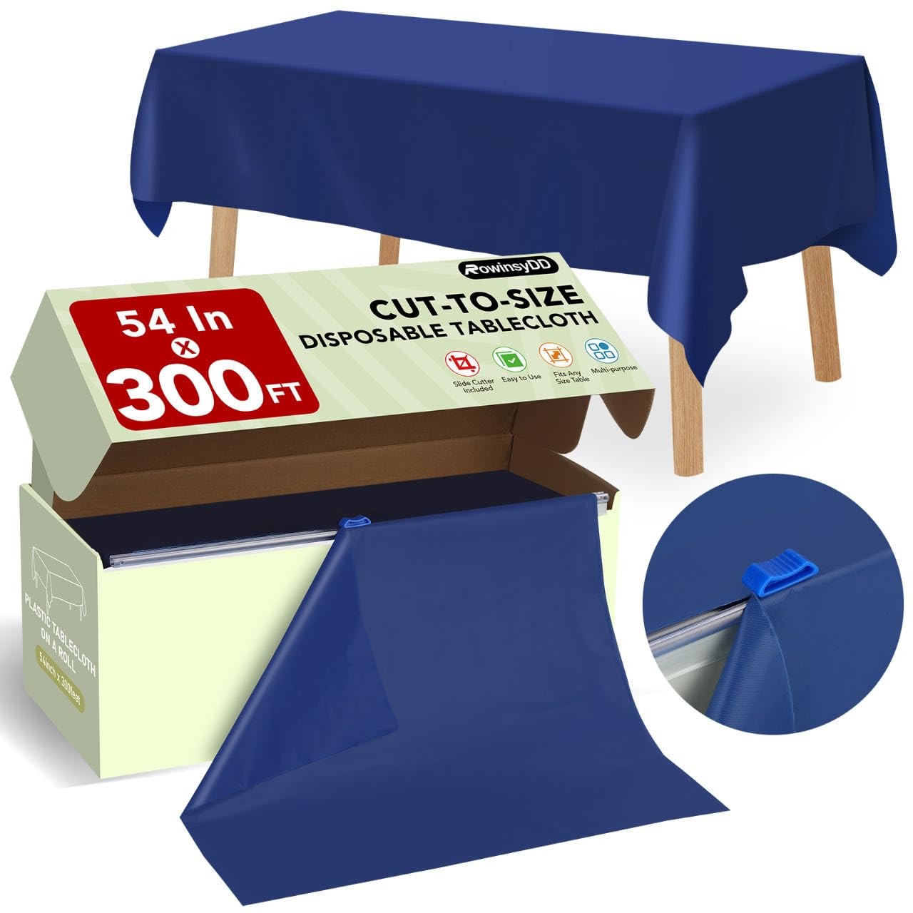 Roll 54 X 300 Ft With Cutter For Parties  Events