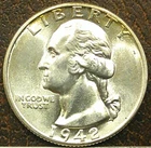US 1942 Washington Quarter **