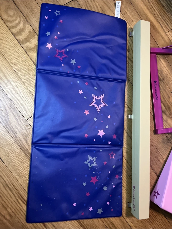 Juego de gimnasia American Girl Doll ~ haz de equilibrio, tapete, barra, almohadilla de cuña ~ juego de 4  Foto 3 de 4