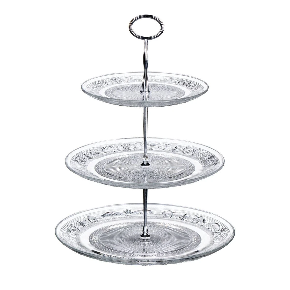 Jusalpha 4 Tier Round Wedding Acrylic Cupcake Stand Tree - View #3