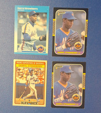 Fleer Donruss Kaybee 1987 Darryl Strawberry Mets Cards Lot of 4
