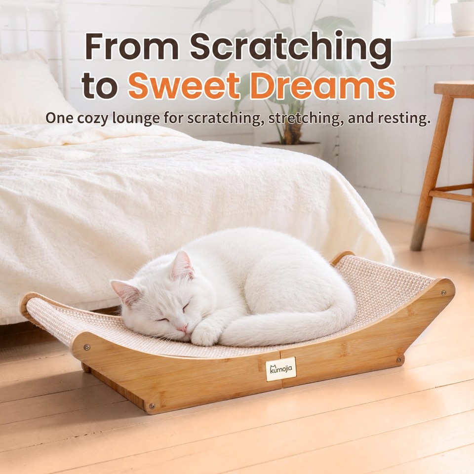 Heavy Duty Sisal Cat Scratching Post/Bed Large Cats Nail Scratcher ...