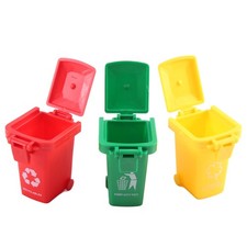 Toy Vehicles Garbage Truck's Trash Cans, 3 Pack Toy Garbage Truck4511