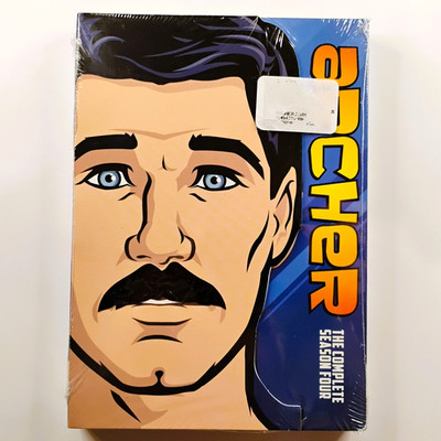 Archer The Complete Season Four (DVD 2013) 2012 w/ Slipcover Region 1 NEW SEALED
